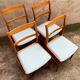 4 chaises de salle à manger scandinaves