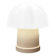 Small opaline mushroom lamp – 1970s