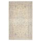 1970s Vintage Turkish Oushak Handmade Wool Cotton Beige Area Rug 171x282
