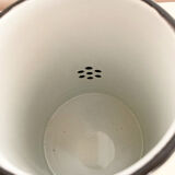 Vintage yellow and black enamelled coffee maker