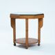 Dutch Art Deco octagonal sidetable in oak and ebony, 1920s