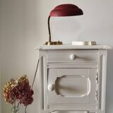 Farrow & Ball white painted high bedside table