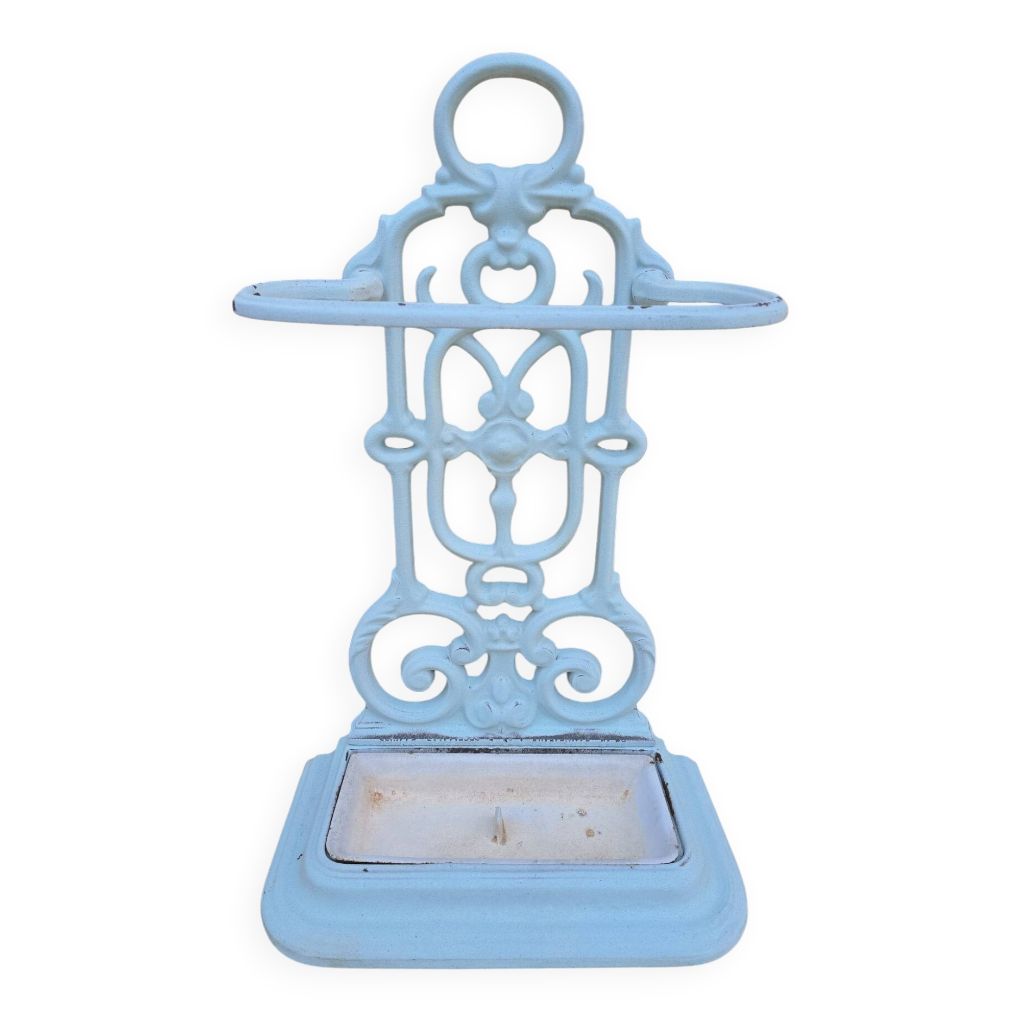 Art Nouveau cast iron umbrella stand – Deville, Pailliette & Cie, Char