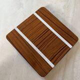 Formica wood and mother-of-pearl trivet