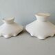 Pair of two-tone ceramic cups, 1950s
