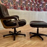 Armchair and its ottoman "Drabert" for "Gerd Lange" design 1960.