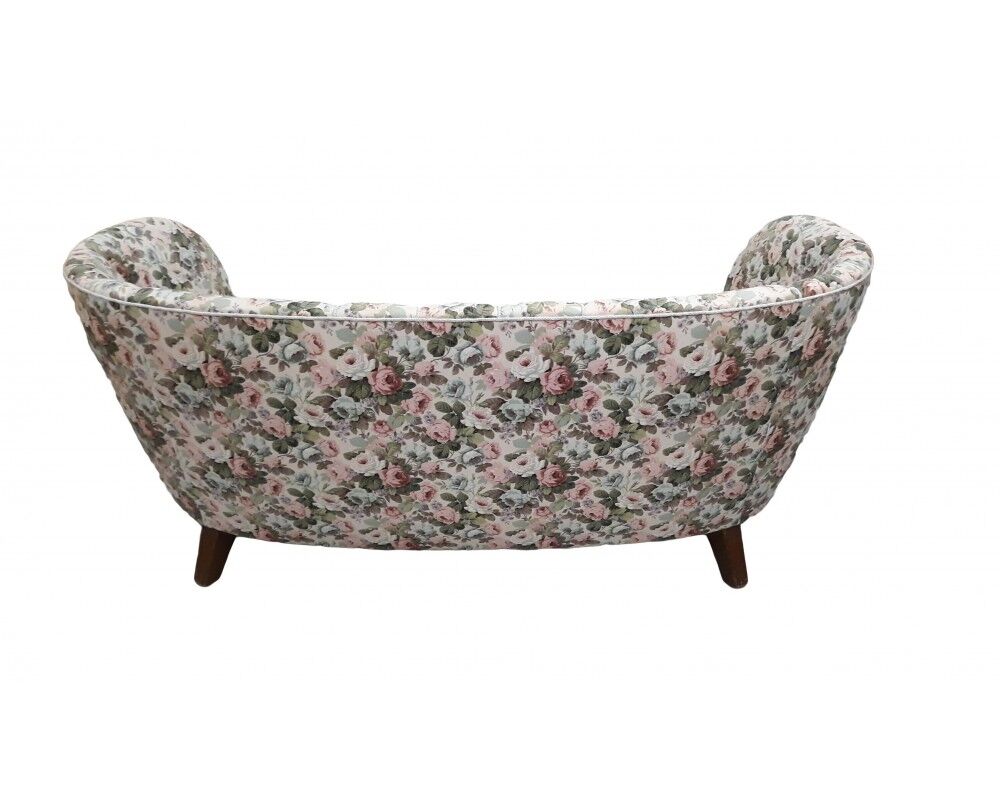 Canapé incurvé banane par Slagelse Møbelværk, années 1950