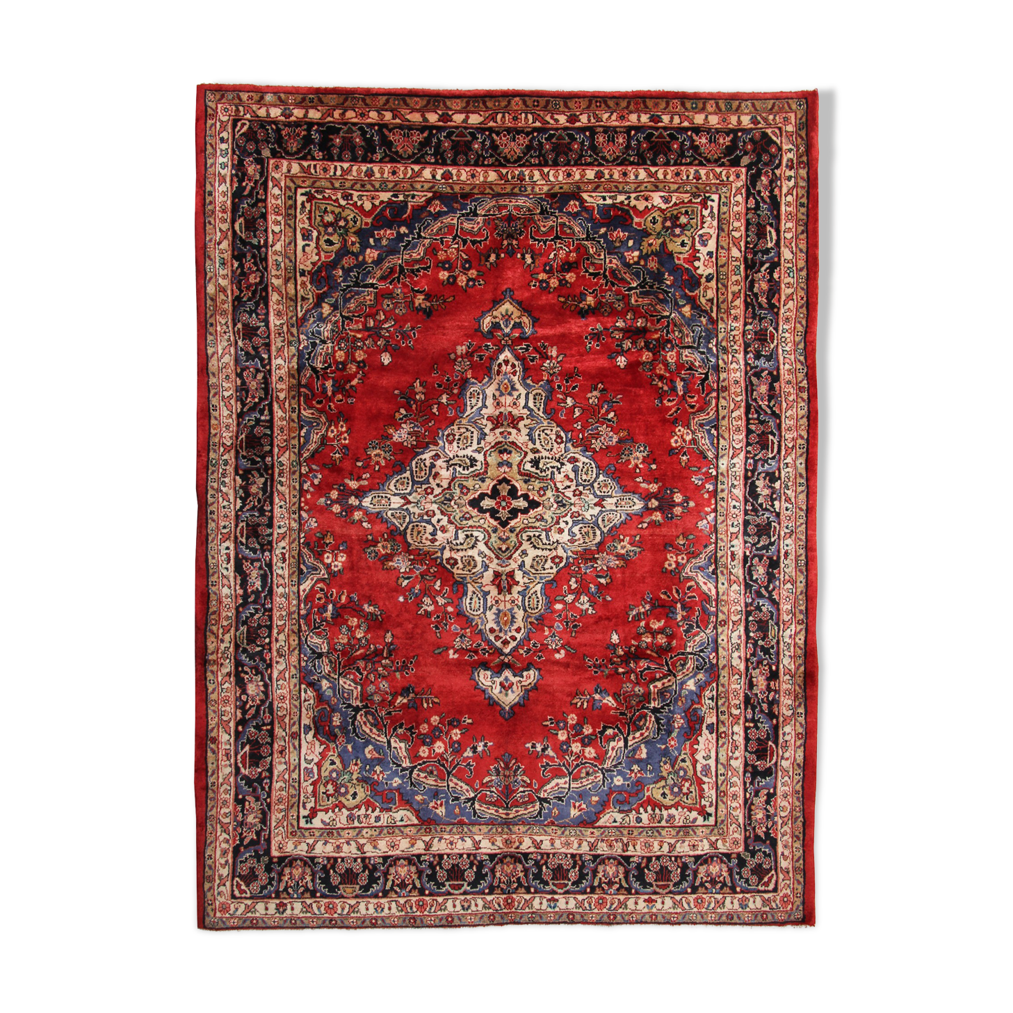 Persian red wool area rug 255x295cm