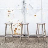 Sgabelli Déjà-Vu in aluminum by Naoto Fukasawa per Magis, inizio XXI secolo, set of 3