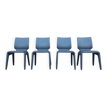 Roche Bobois 4 Chabada chairs, designer seating furniture.