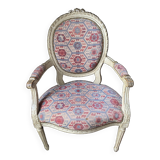 4 fauteuils médaillon style Louis XVI