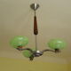 Lustre en opaline des années 1960