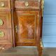 COMMODE TRANSITION LOUIS XV XVI LATE XIX TH ORNAMENTATION BRONZE MARBLE
