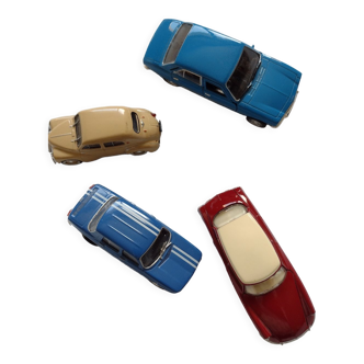 Set of four vintage cars