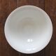 Salad bowl in white earthenware iron earth Digoin Sarreguemines