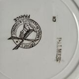 Set of 3 hollow plates Orchies Moulin des Loups Palmes