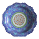 Islamic art enamel metal dish