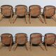 Suite de 8 chaises baumann, modèle « essor »  – années 1960