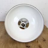 Industrial White Enamel Factory Pendant Lamp from Thorlux, 1960s