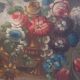 Peinture à l'huile sur toile nature morte aux fleurs, début du XIXe siècle