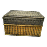 Wicker and bamboo trunk