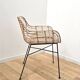 Chaise design en osier