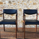 Pair of Scandinavian rosewood armchairs by SAX circa 60