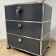 USM Haller rolling cabinet in Anthracite Grey
