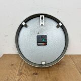 Grey Industrial Factory Wall Clock from AEG, 1960s