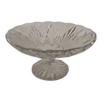 Glass pedestal bowl