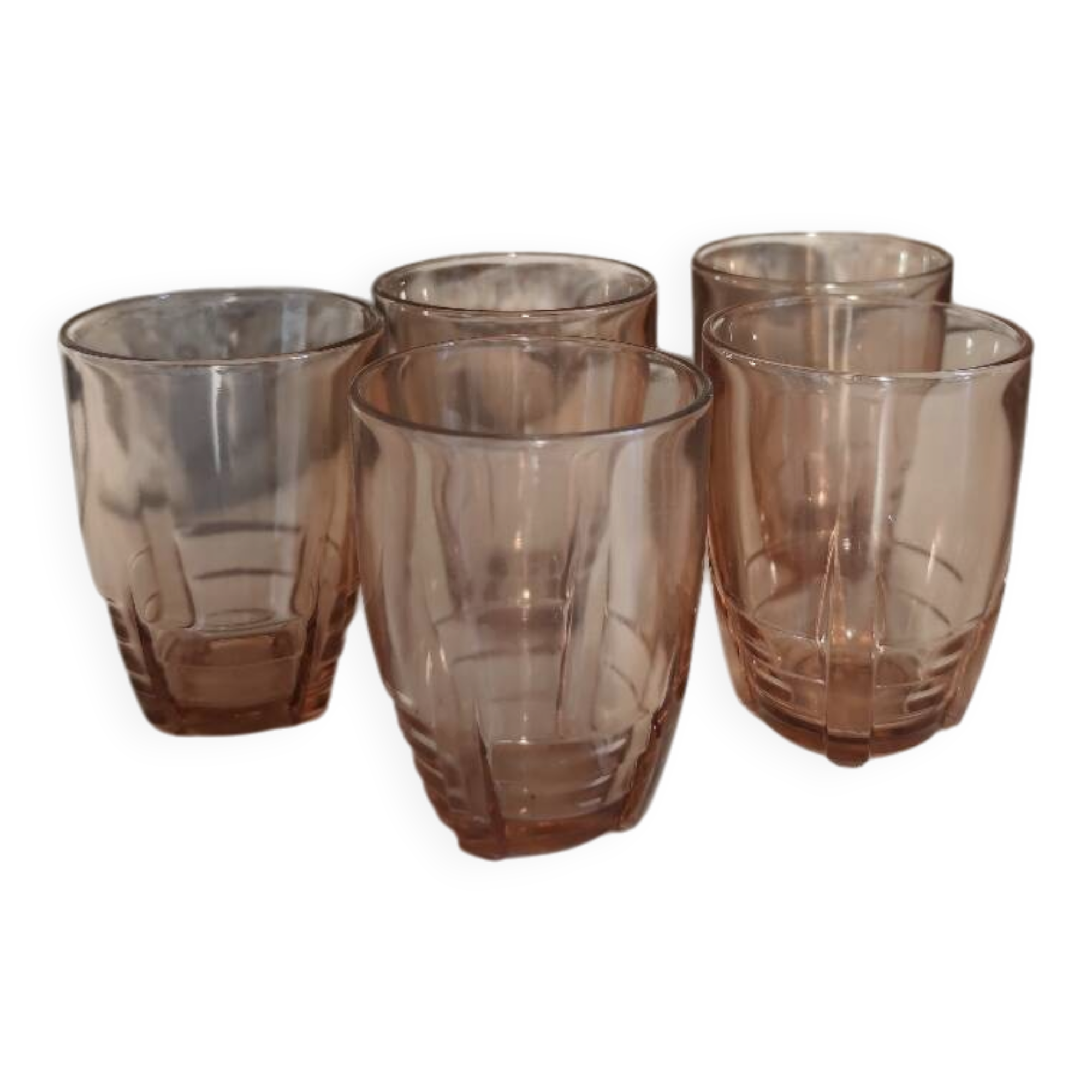 Verres à eau rose