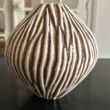 striped ceramic vase 1970