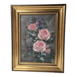 Tableau bouquet de roses