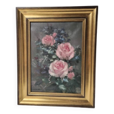 Tableau bouquet de roses