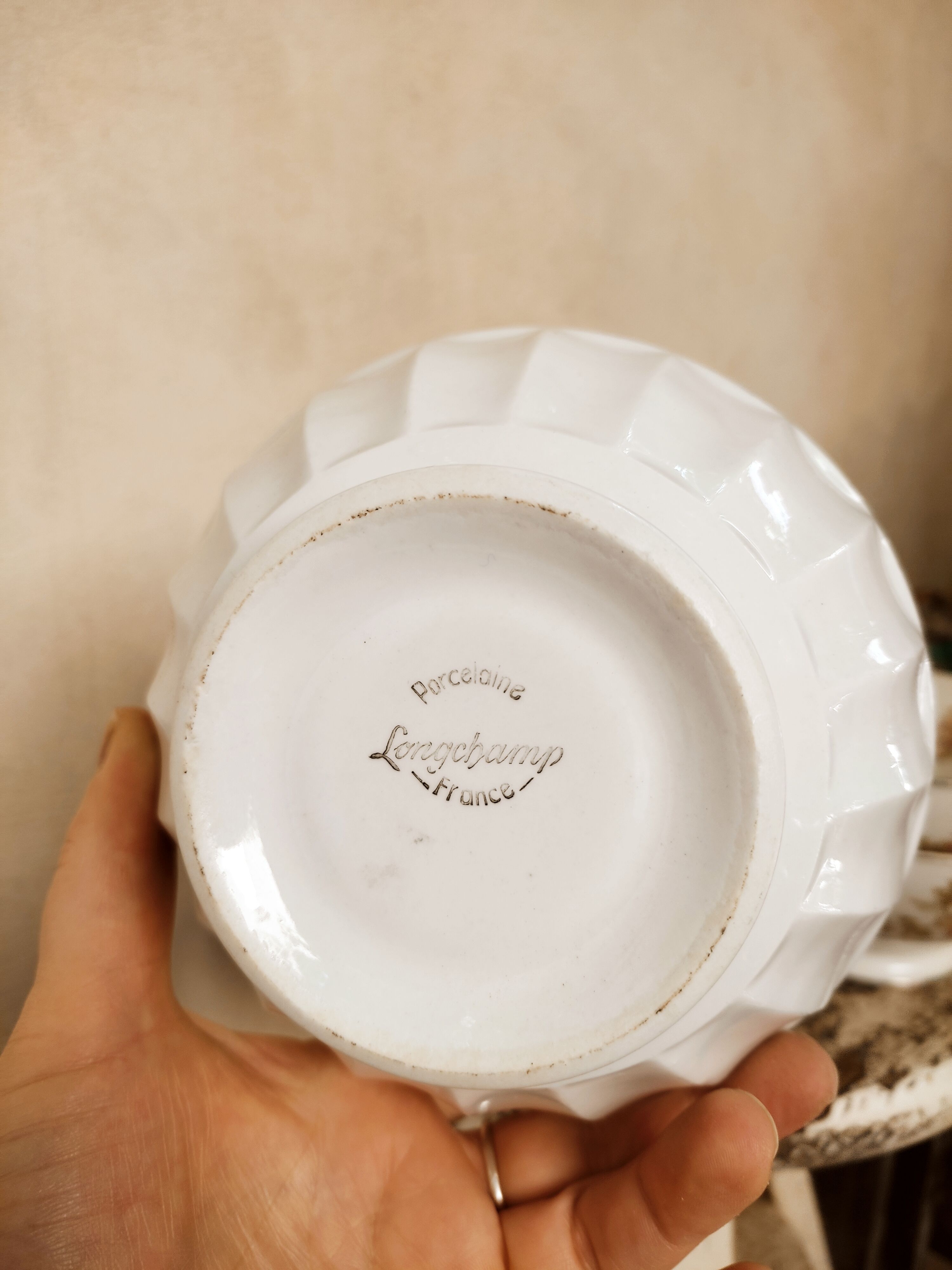 5 mismatched old bowls