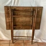 Rattan side table, 1900, Napoleon III style,