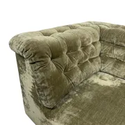 Vintage Modular Velvet Sofa Olive 2 seater