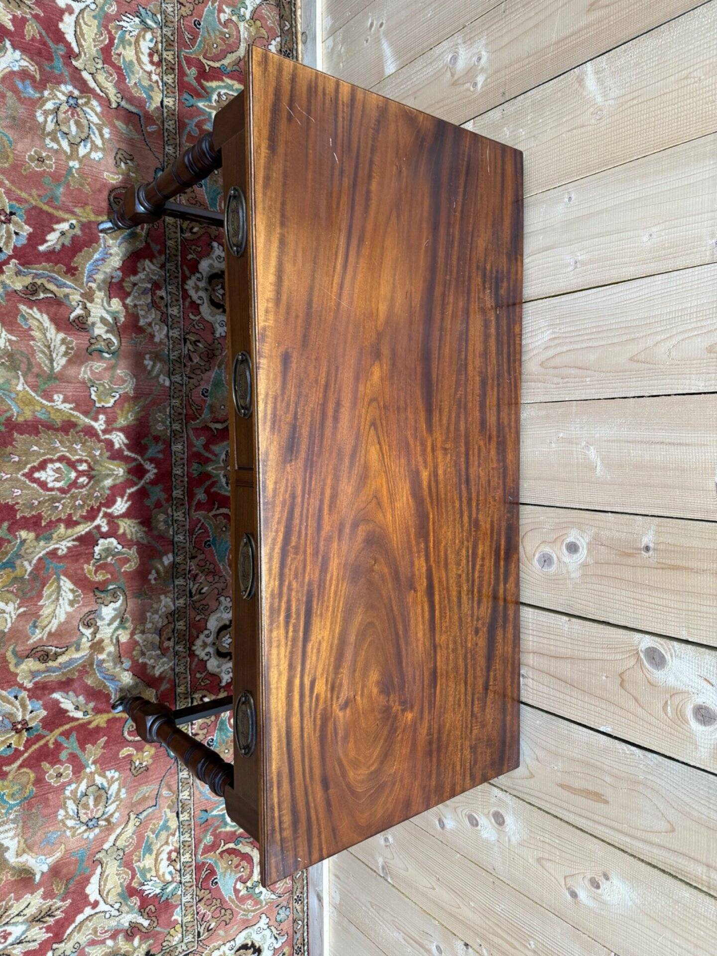 Desk - English mahogany console