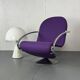 Chaise lounge Panton Streamline de l'ère spatiale pour Fritz Hansen 1-2-3, années 1970