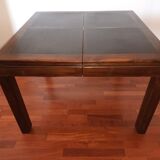 Handcrafted solid wood dining table + extension