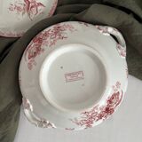 Fontanges iron earthenware soup tureen, Sarreguemines