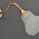 Art nouveau gooseneck wall lamp