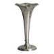 vase soliflore en métal argenté patiné