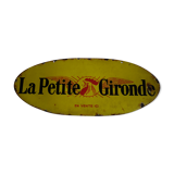 Enamel yellow plate "The small Gironde"