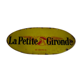 Enamel yellow plate "The small Gironde"