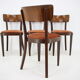 1940s Set of Four Dining Chairs ,Czechoslovakia