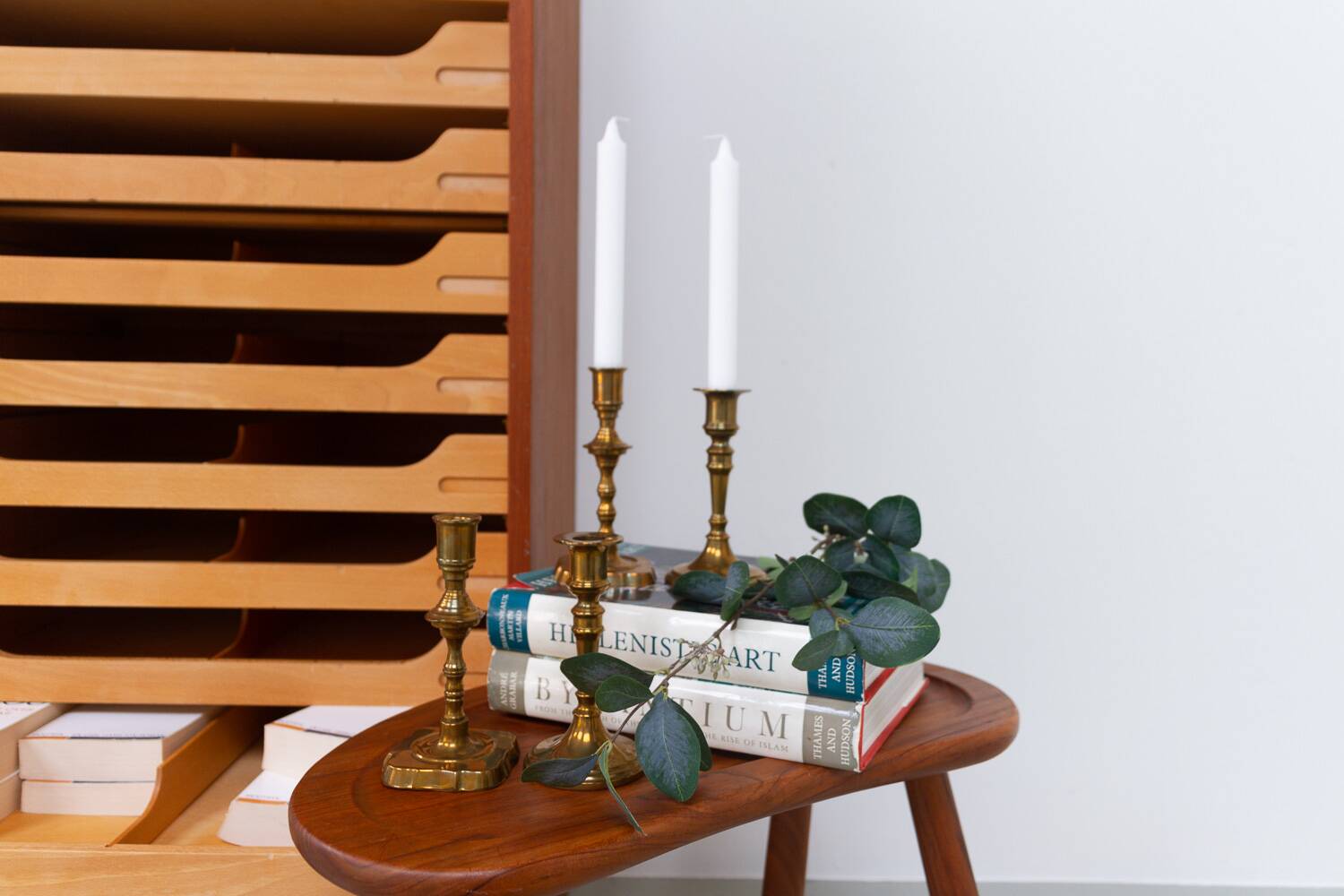 Vintage Danish Malm Candleholders, 1950s, Set of 4