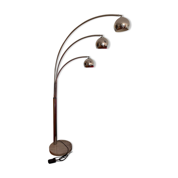 Acheter Lampadaire design en chrome à 3 boules, base en marbre des années 1970 Bon état - 500,00 € Lampadaire design en chrome à 3 boules, base en marbre des années 1970 Bon état - reconditionné disponible sur Selency