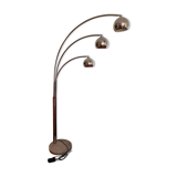 Design floor lamp in chrome with 3 balls, marble base from the 1970
