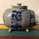 Lot 5 old blue sandstone 3 pots - carafe - vintage decoration tonneau